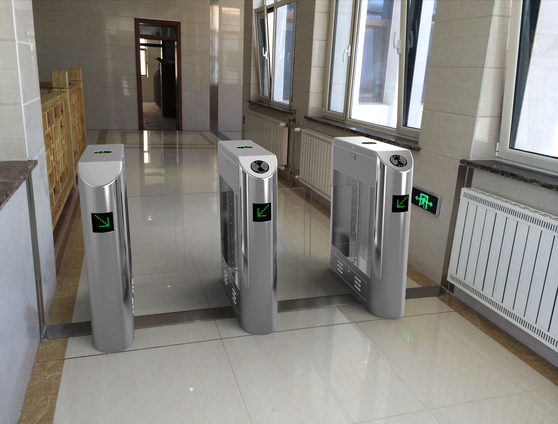 創(chuàng)新通小區(qū)防撞擺閘案例