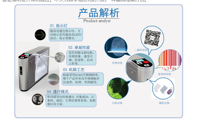 創(chuàng)新通三輥閘二維碼掃描與射頻技術的應用